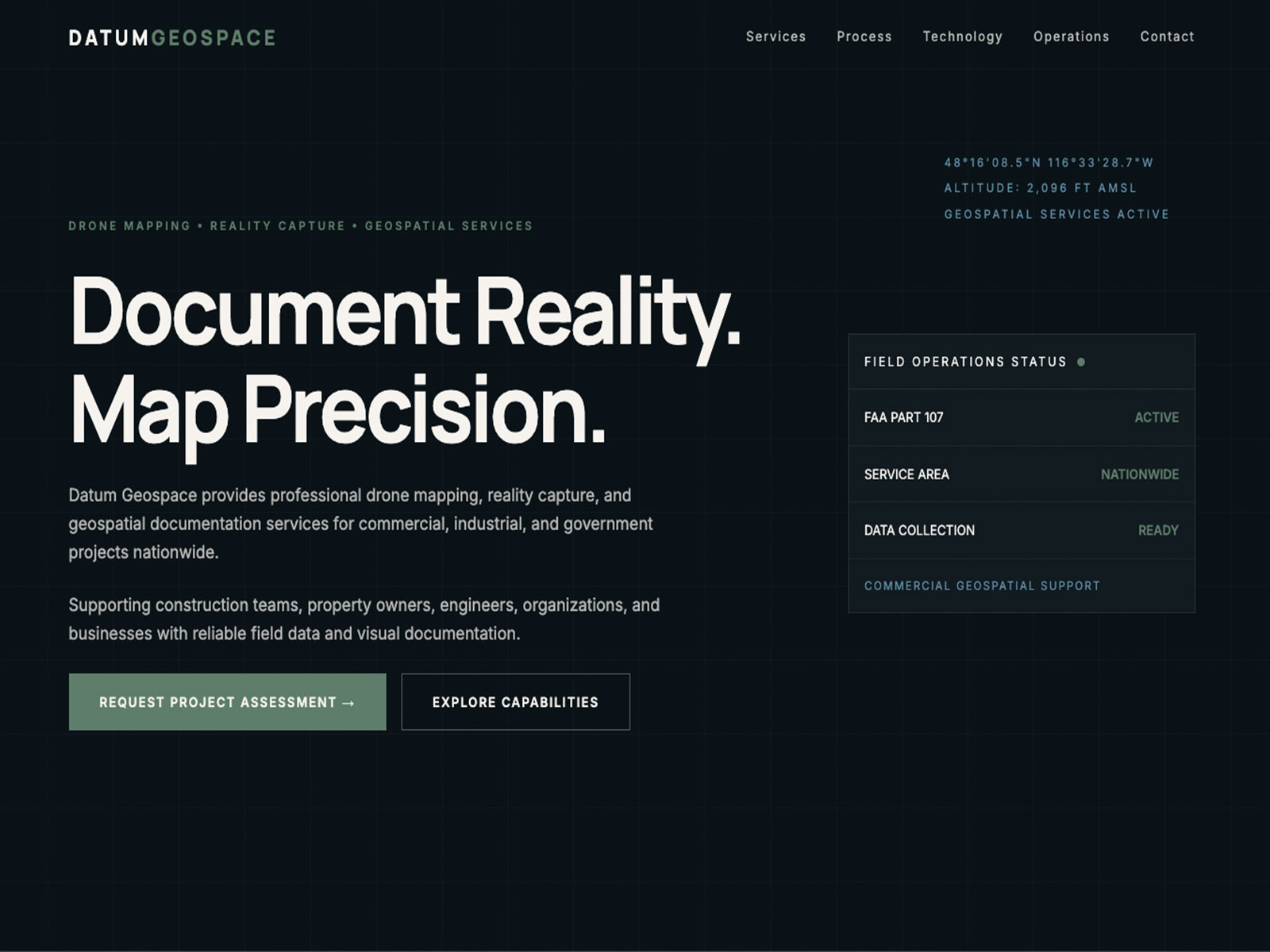Datum Geospace drone mapping project